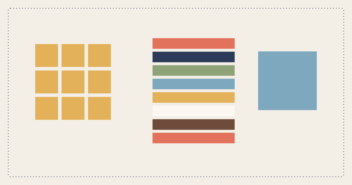 Charm squares, a jelly roll of strips, and a layer cake square