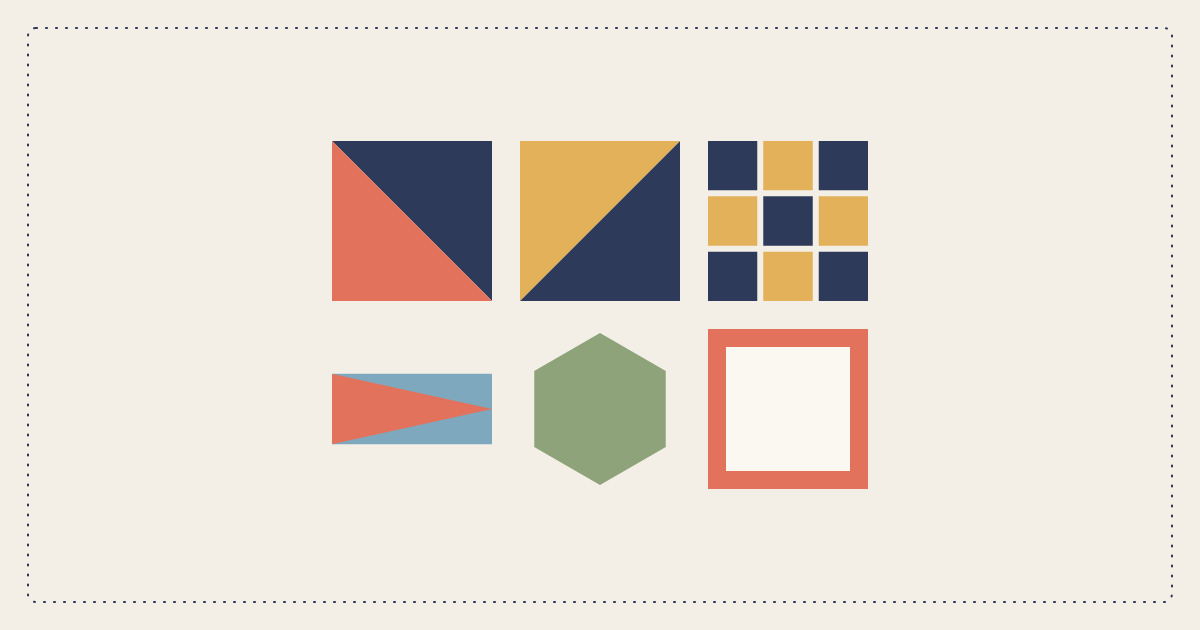 A sampler of quilt blocks and units from the free quilting calculators